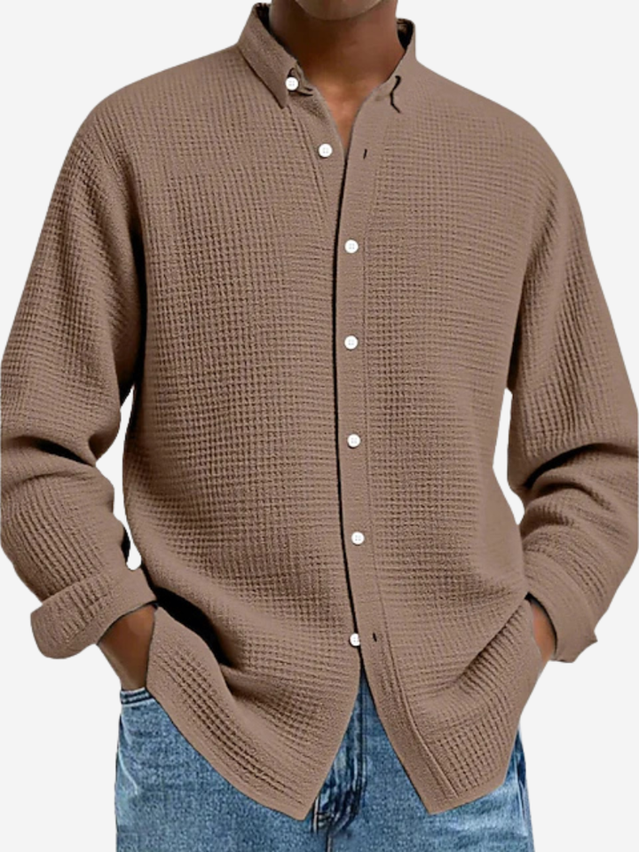 Léandre | Elegant Textured Shirt